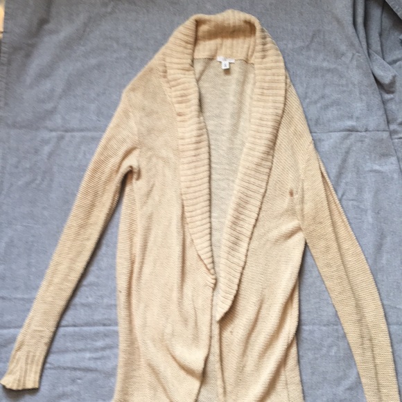 BP Long tan, open sweater - Picture 2 of 2